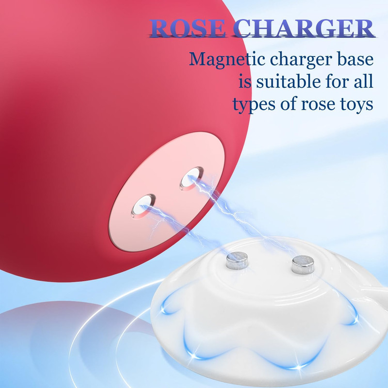 Magnetic Rose Charger USB Cable, 2 Prong Magnetic USB Cable, 2.7Ft 12Mm Replace gallery