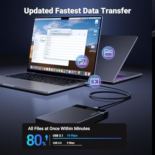 USB C to Micro B Cable 10FT 10Gbps Braided for External Hard Drive Data Transfer gallery