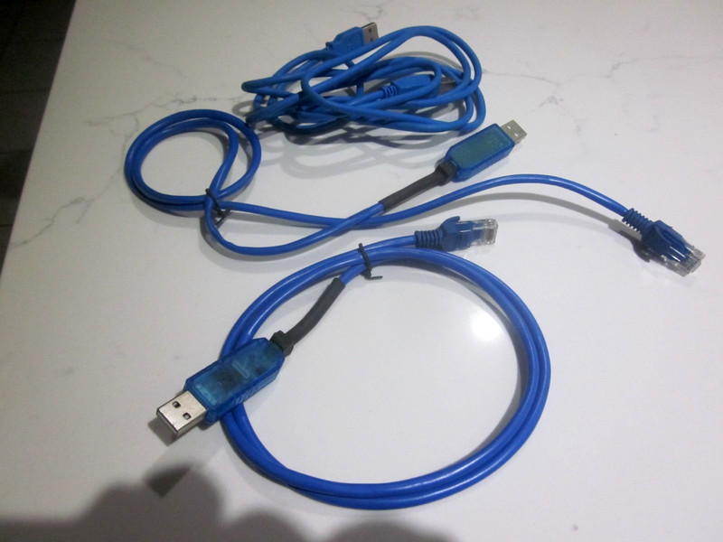 QTY (3) USB computer end to Ethernet RJ45 Adapter 3FT Each( LINE ARRAY SPEAKERS)