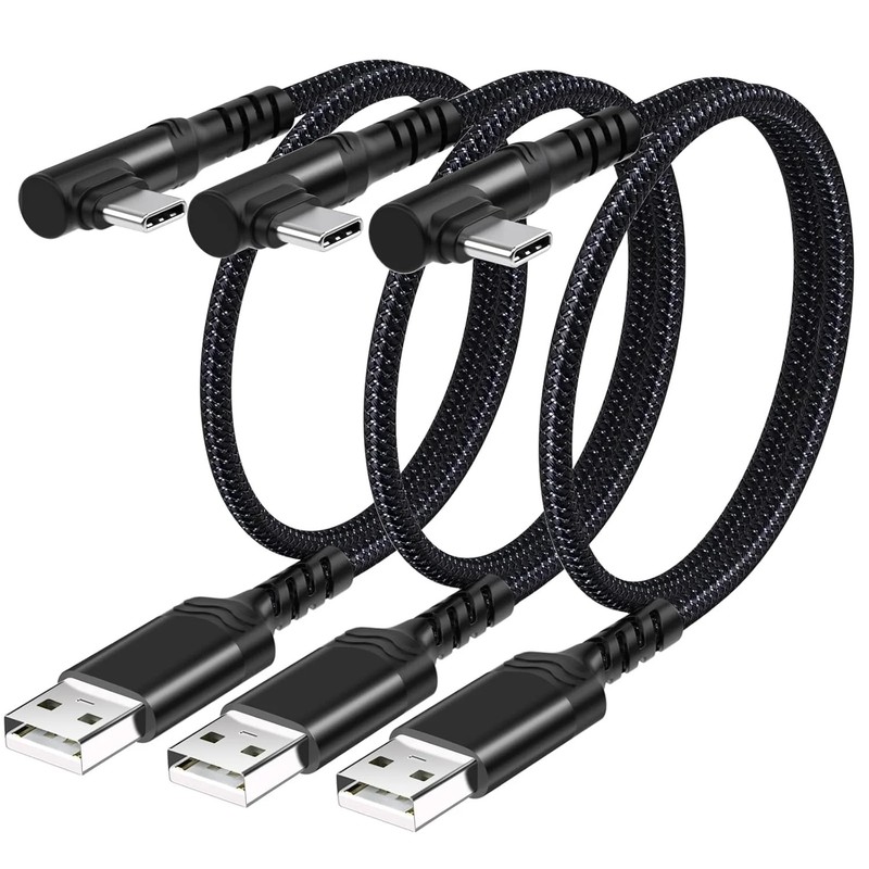 Short USB Type C Cable (3-Pack 1ft), USB A to USB C Fast Charging Charger !