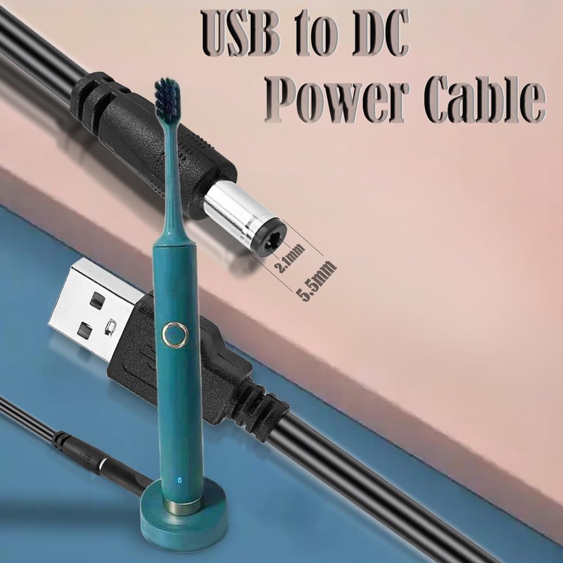 Universal USB to DC Power Cable with 10 Interchangeable Converter Plugs 3ft gallery