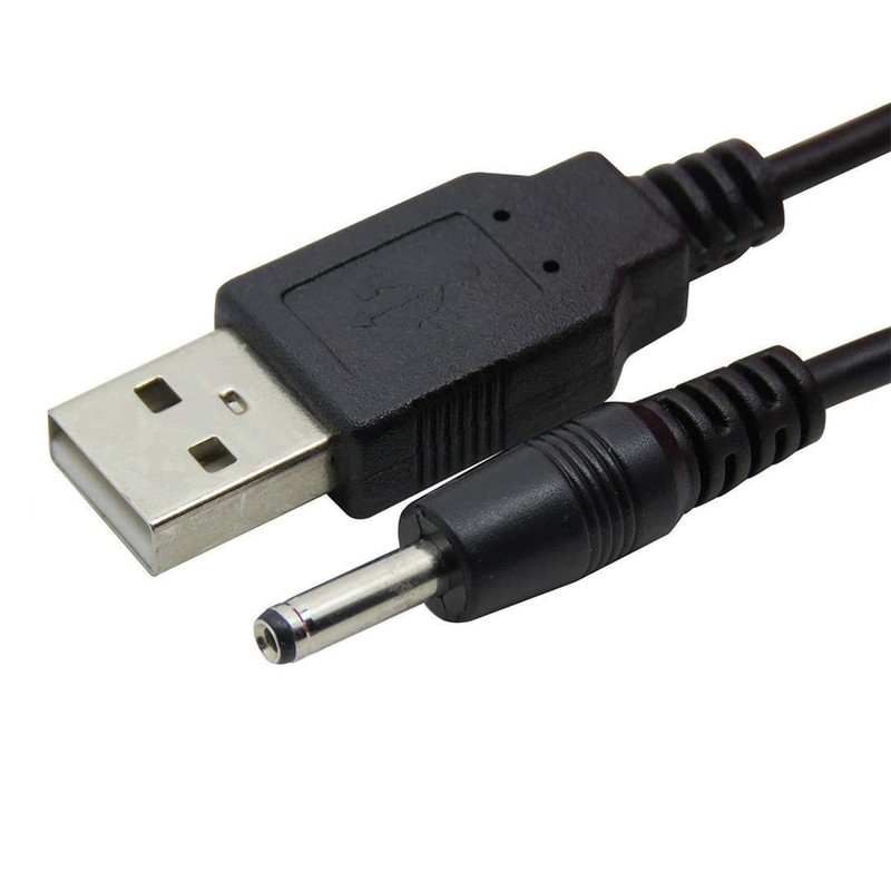 USB to DC 3.5mm Cable, 50cm USB A to DC 3.5mm x 1.35mm 5V DC Power Cord Barre... gallery