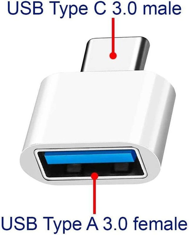 USB TO TYPE C MALE OTG ADAPTER FOR TABLET PC FOR IPHONE SAMSUNG