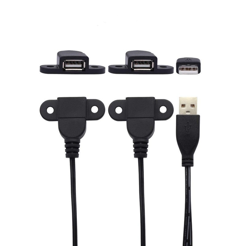 USB 2.0 Male to Dual Female Charging Extension Cable, Furniture nightstand So... gallery