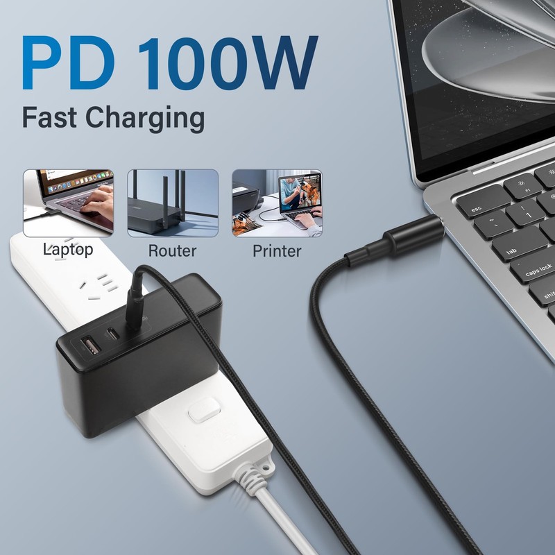 USB C to DC 5.5mm x 2.1mm Power Cord,100W PD USB Type C Male to DC 5.5mm x 2.... gallery