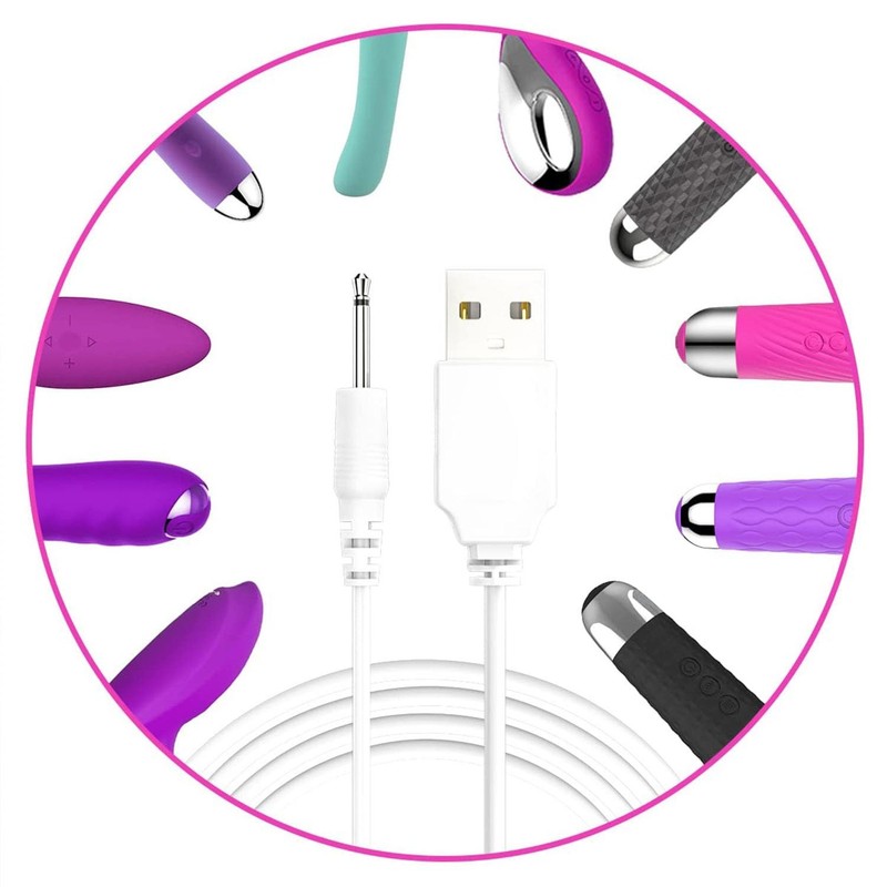 2 Pack 5V 2A Fast Charging USB to DC 2.5mm Cable for Massagers, Toys, Beauty Dev gallery