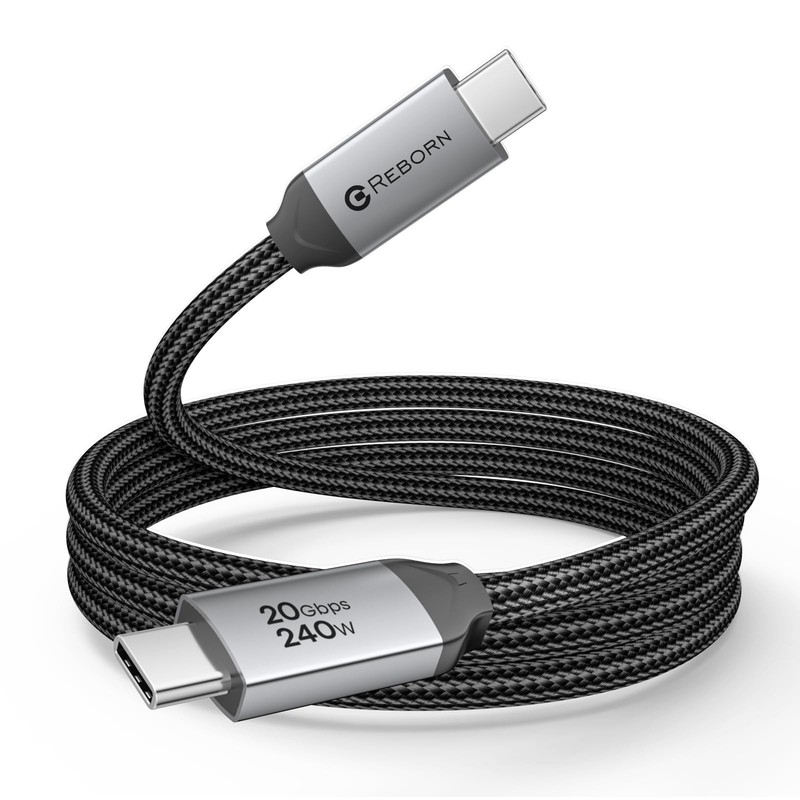 USB Monitor Display Cable 6FT, 8K/4K144Hz/60Hz Video, 20Gbps Data Transfer, 2…