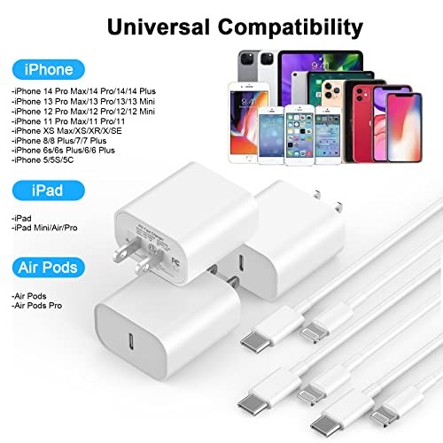 [Apple MFi Certified] iPhone Charger Fast Charging 6FT Compatible 20WC-L White gallery