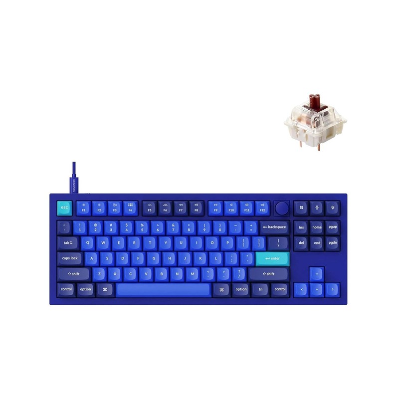 Keychron Q3 Wired Custom Mechanical Keyboard Knob Version, TKL Tenkeyless QMK...