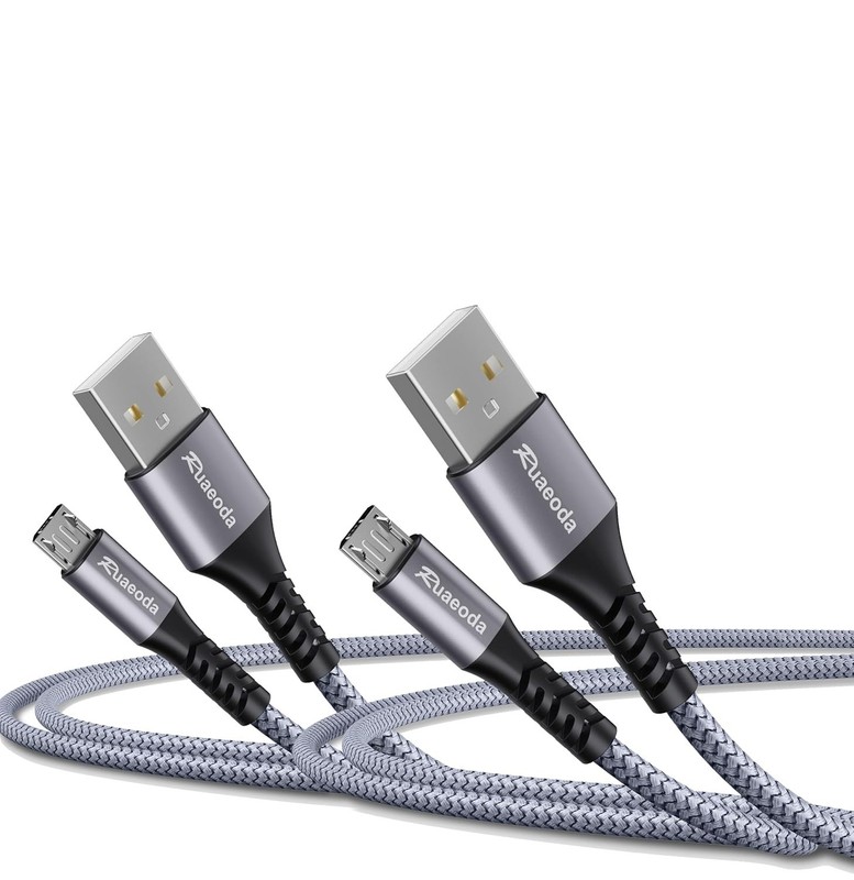 Super Durable 6ft Micro USB Charging Cable 2-Pack with Gold-Plated Connectors gallery