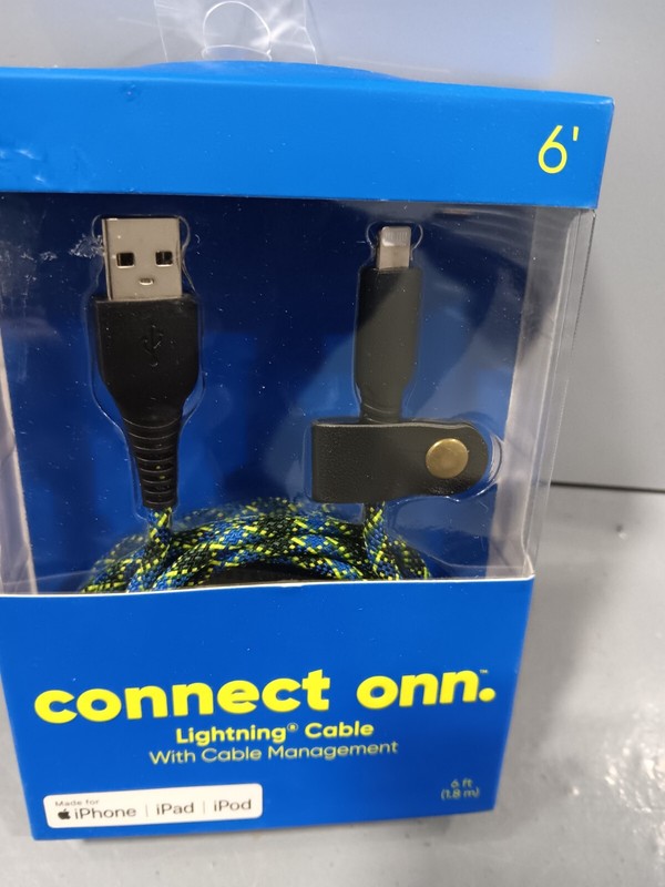 CONNECT ONN CABLE 6' lightning cable "MFI-CERTIFIED"