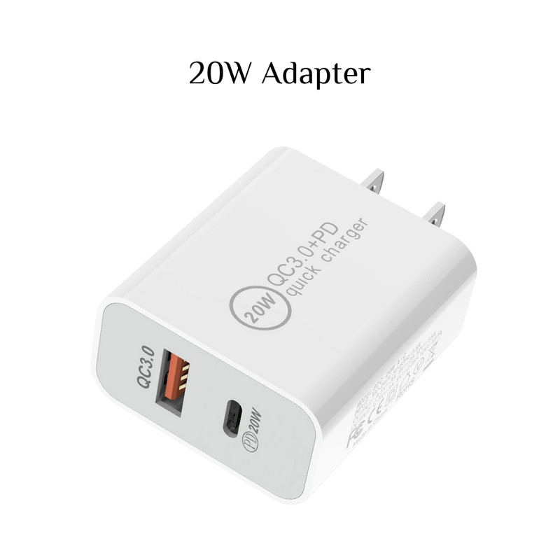 20W Fast Charger Block For iPhone 16 15 14 13 12 11 USB Type C Wall Adapter Lot