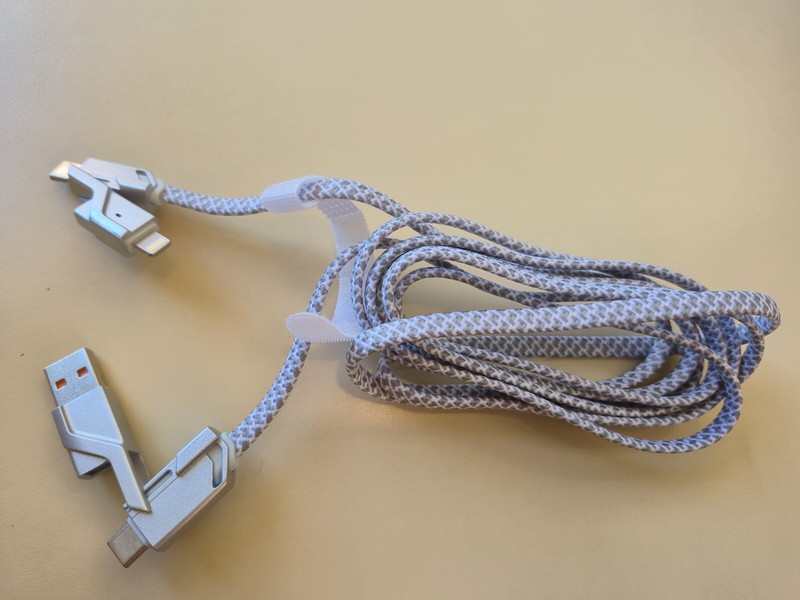 4-in-1 usb charging cable fast charging max 65W gallery