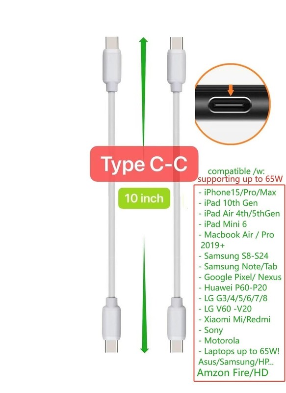 Short USB Cable 5 Variety Pack 10-PCS Mixed 5 Varieties X 2PCS (10-inch) Comp... gallery