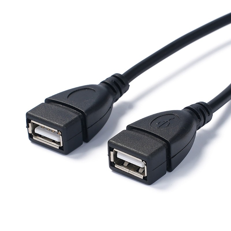 11.8inch Long Type C Male/Female Input to 2xUSB Female Output Charging Cable gallery