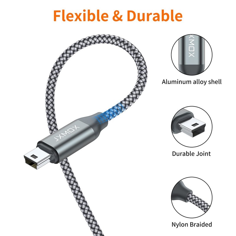 Versatile 3.3ft Mini USB Cables - Compatible with Hero 3+, PS3, Digital Devices gallery