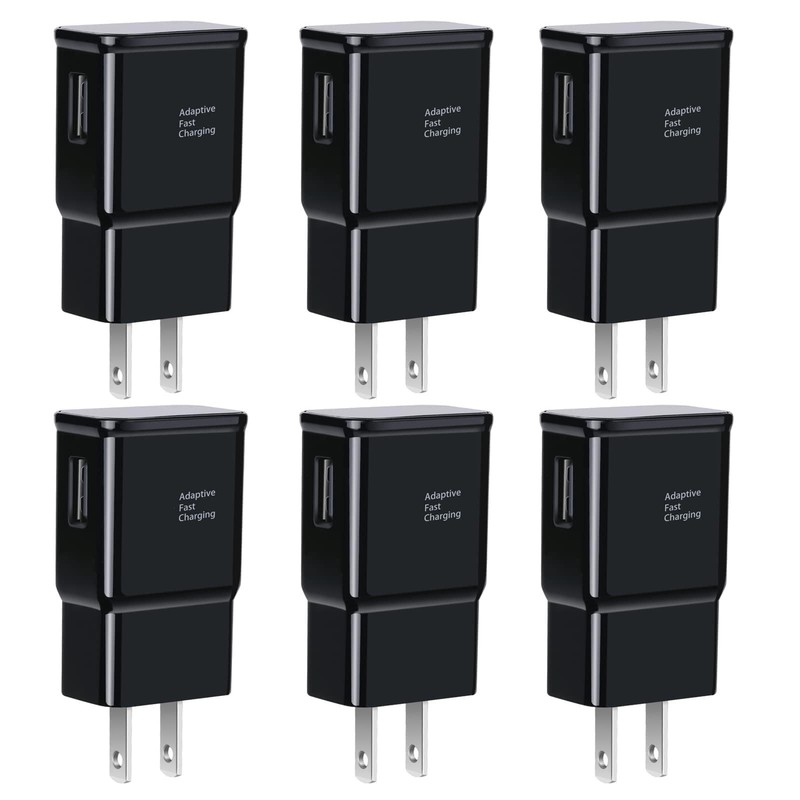 6-Pack Fast USB Wall Charger Block for Android & iPhone, Rapid Charging Compatib gallery