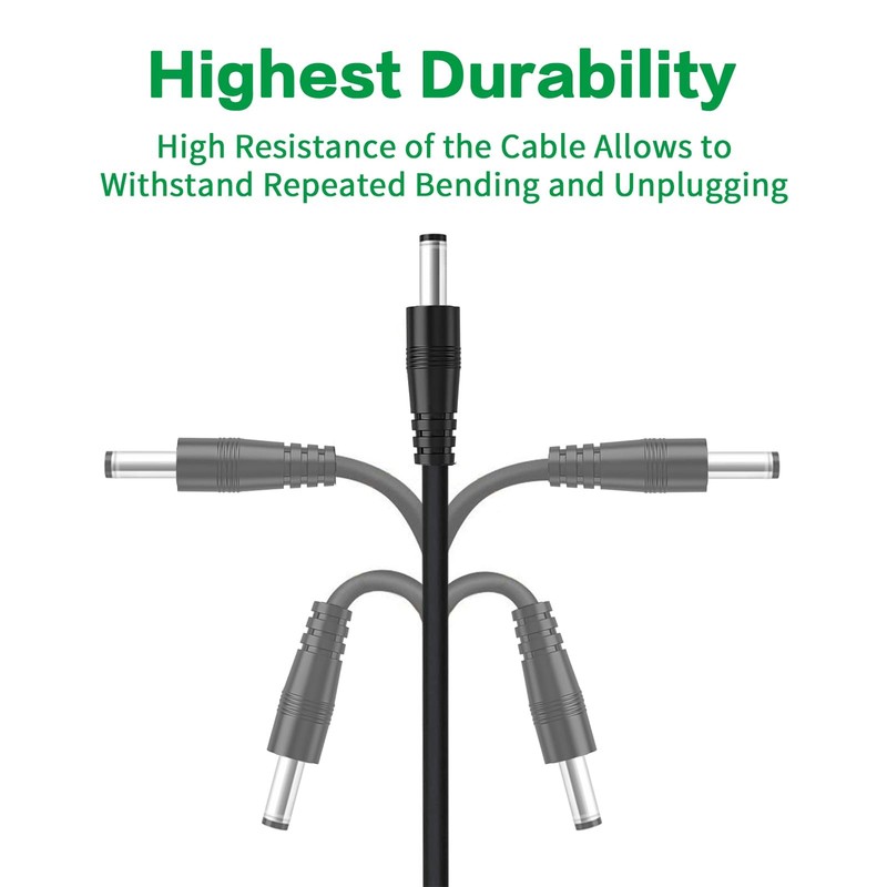 3 PCS 5V USB 2.0 To DC 4.0x1.7mm Power Charging Cable 4Ft For Camera Router gallery