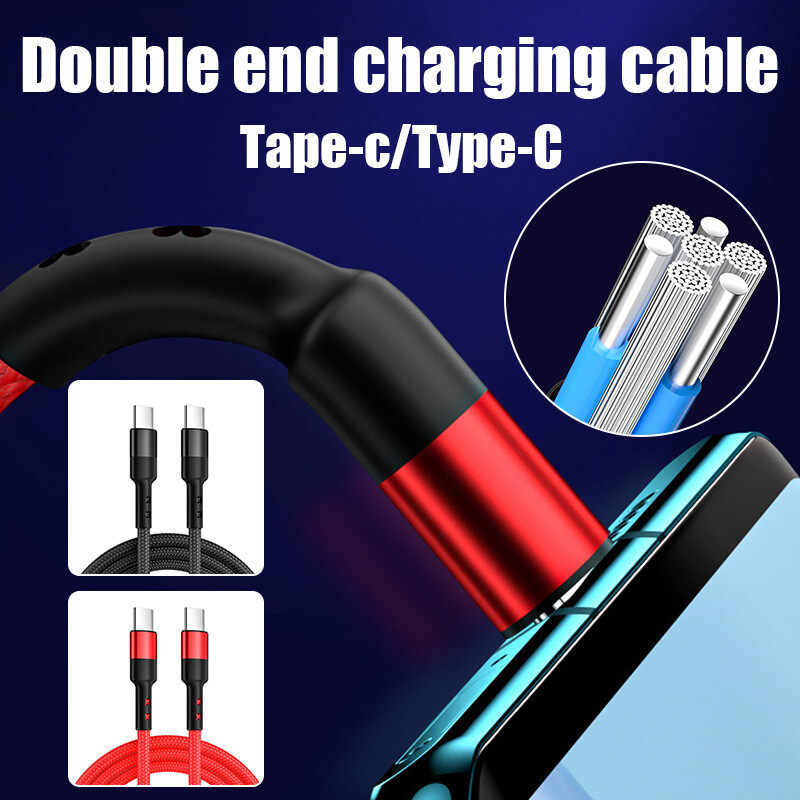 PD 60W USB C To USB C QC3.0 Fast Charger Dual Type C Charging Data Sync Cable❄ gallery