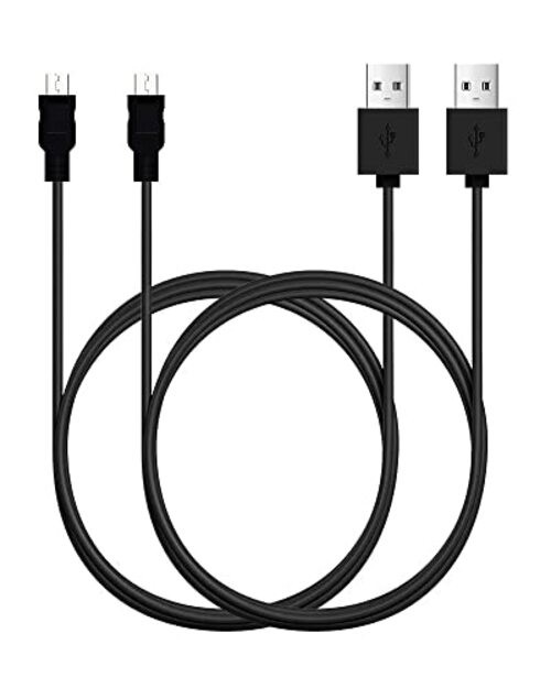 Micro USB Cable, 2 Pack [6FT, 6FT], Fast Charging Cable, High Speed Black 6ft-2 gallery