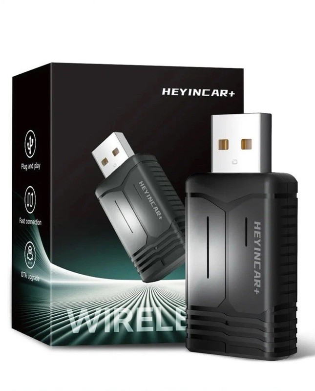 HeyInCar+ Wireless CarPlay Adapter For iPhone And Android Phones Open Box