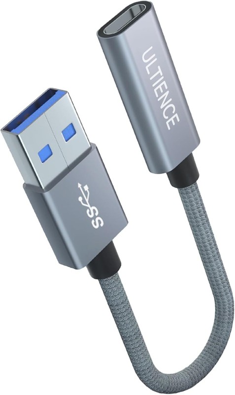 High-Speed USB C to A Adapter - 60W Charging, Universal Compatibility in Grey gallery