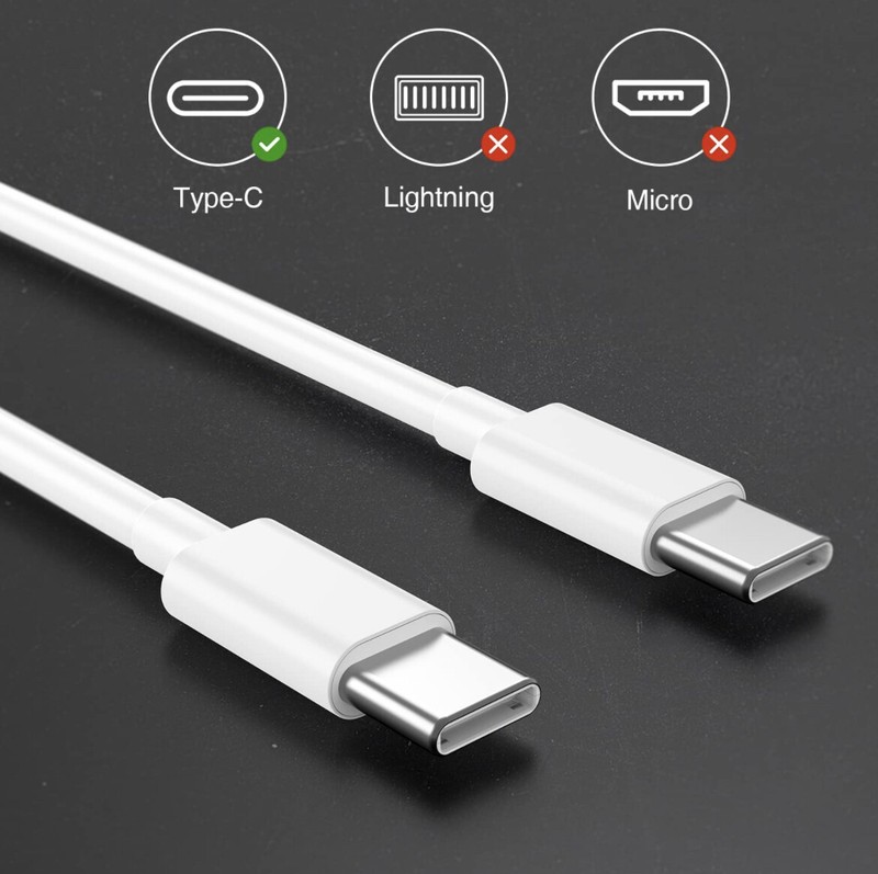 LOT 10/200 USB-C to Type-C Fast Charging Cable For OEM Samsung Phone Android BK gallery