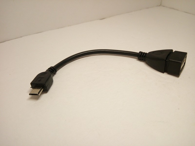 1x PC USB 2.0 Female to Micro B Converter OTG Adapter Cable For Samsung LG HTC gallery