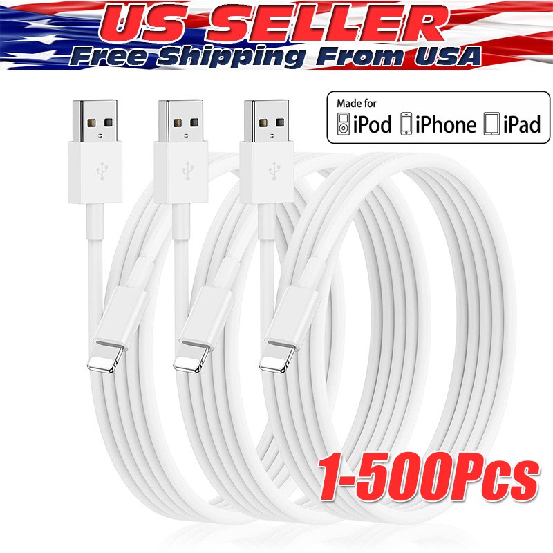 USB Fast Charger Cable Cord For iPhone 14 13 12 11 Pro Max XR SE XS X 8 7 6s Lot