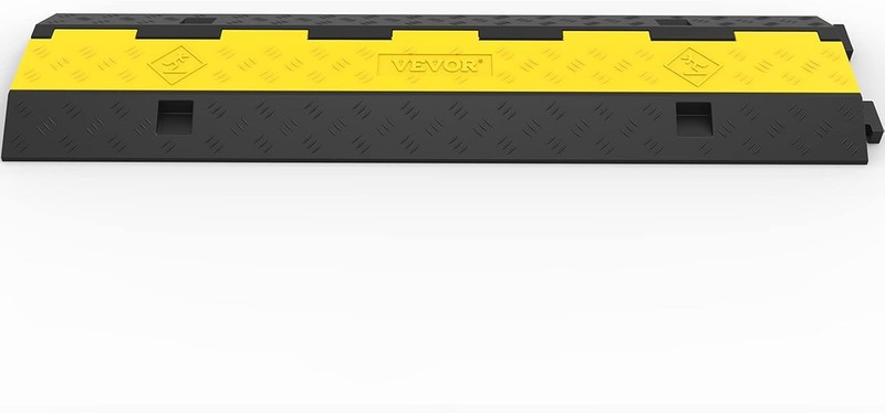 Slip-proof Cable Ramp 3 Pack - Modular Traffic Speed Bumps, 11000lbs Max gallery