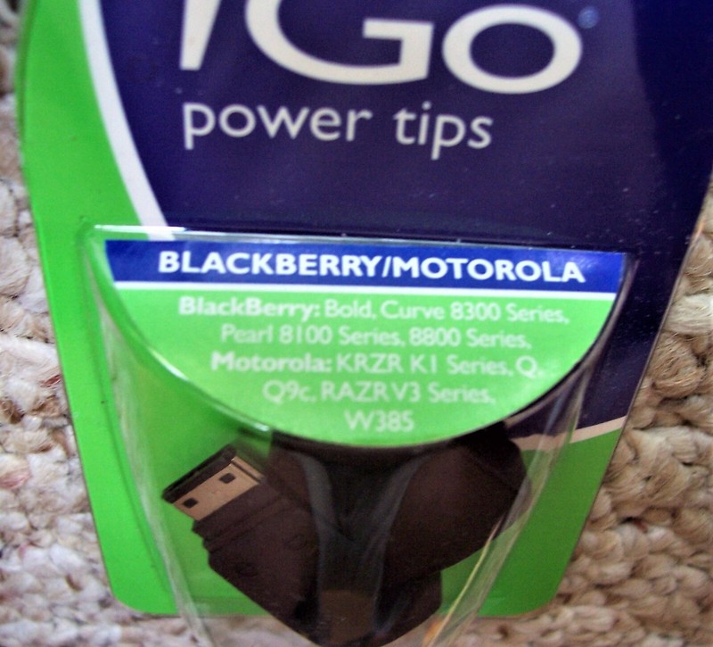 NEW iGo Power Tip Number 273-1307 For Blackberry and Motorola Cell Phones gallery