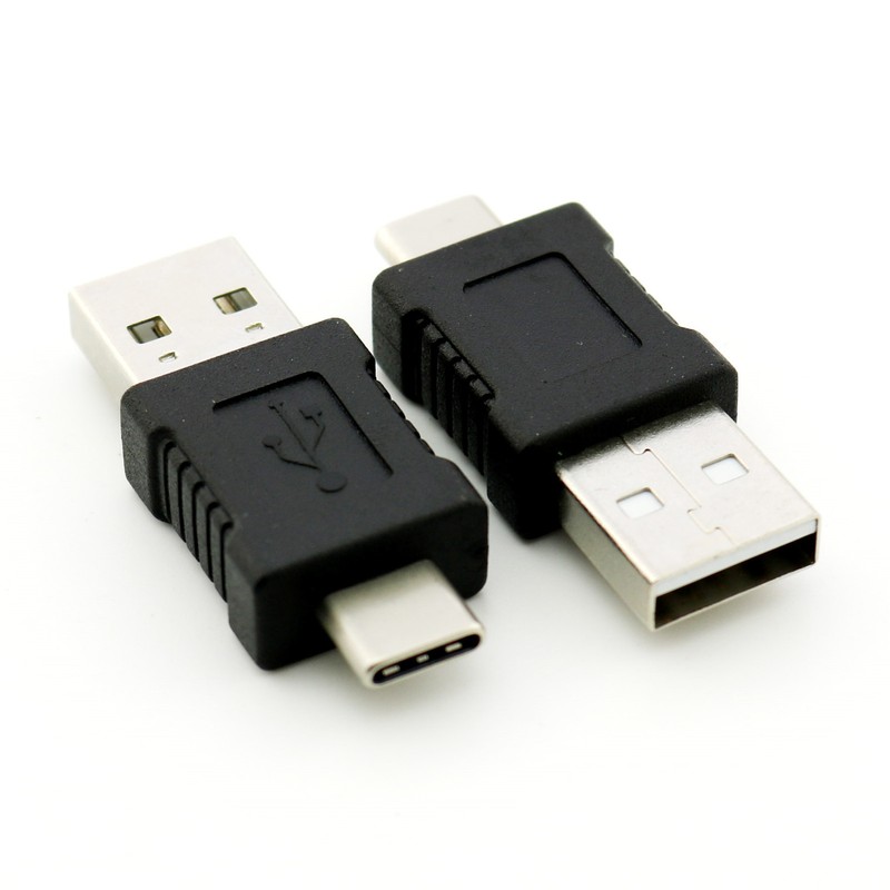 1x USB 2.0 A Male to USB 3.1 Type C Male Plug Data Sync Charge Converter Adapter gallery