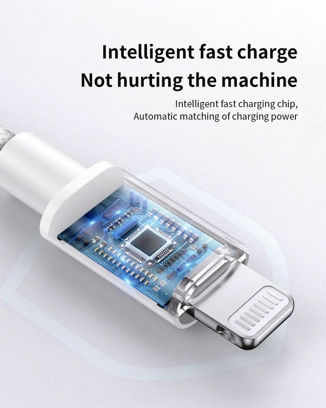Long iPhone Charger Cable 10FT[Apple MFi Certified], USB C to Lightning Cable... gallery