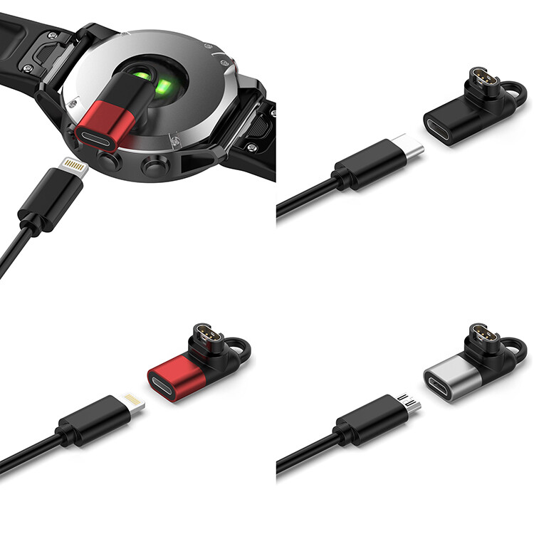 Micro USB Type-C Charger Charging Adapter for Garmin Venu 2 2S SQ2 Fenix 7 7X 5S gallery