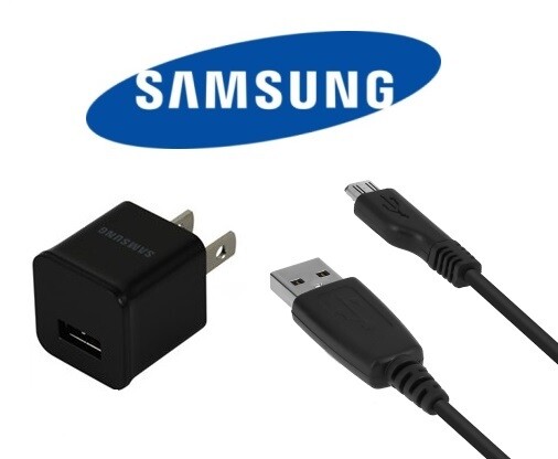 OEM Genuine Original Samsung Wall AC Charger Power Adapter With Micro USB Cable gallery