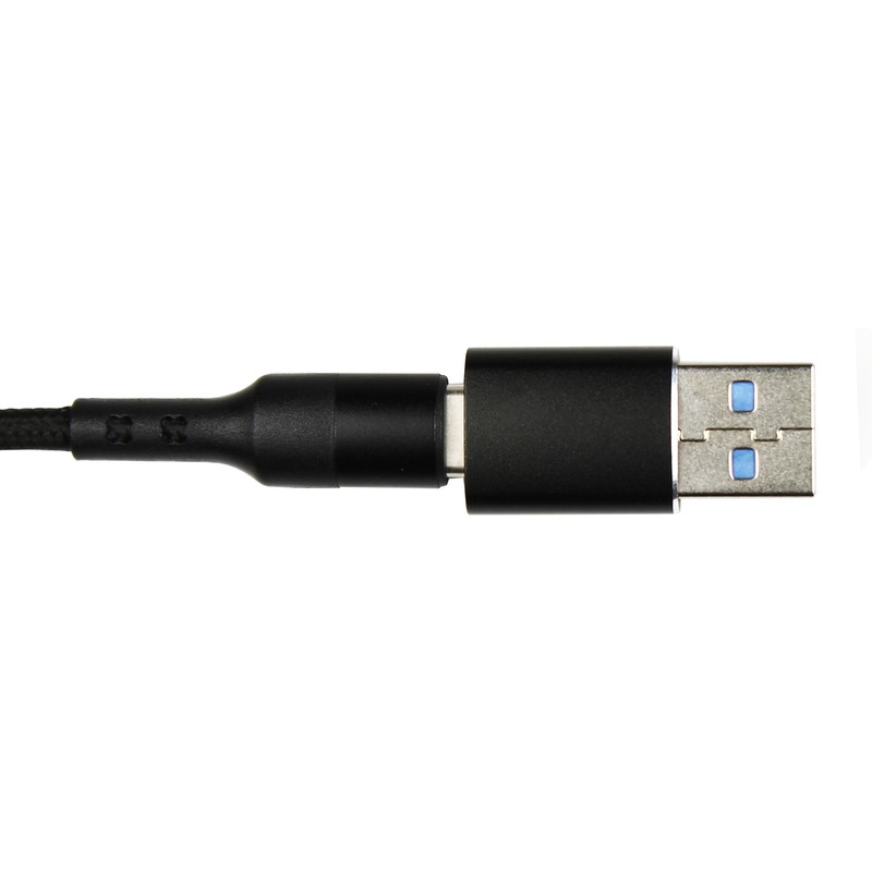 Type C Braided Charging Cable with USB Male Adapter for iPhone 15, Galaxy, Pixel gallery