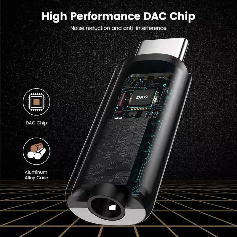USB C to 3.5mm DAC Aux Headphone Adapter iPhone 17 16 Galaxy S26 S25 Ultra gallery