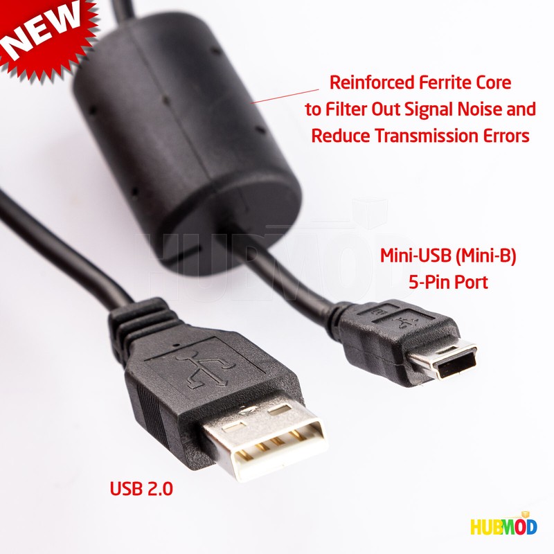 Lot of 3 3ft Mini USB Data Sync Charger Charging Cable Cord SatNavs, Dash Cam gallery