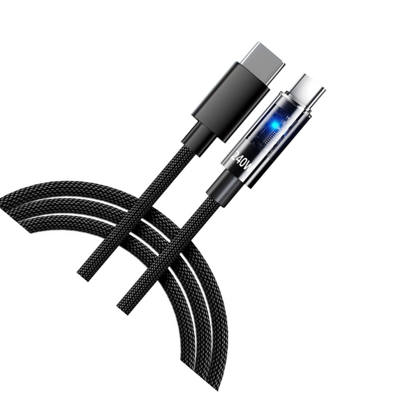 25-200cm 240W USB C To USB C Fast Charging Data Cable Double Port High Power gallery