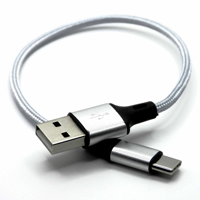 Short USB Type C USB-C to USB-A Cable Fast Charging Cable Cord 0.7ft gallery