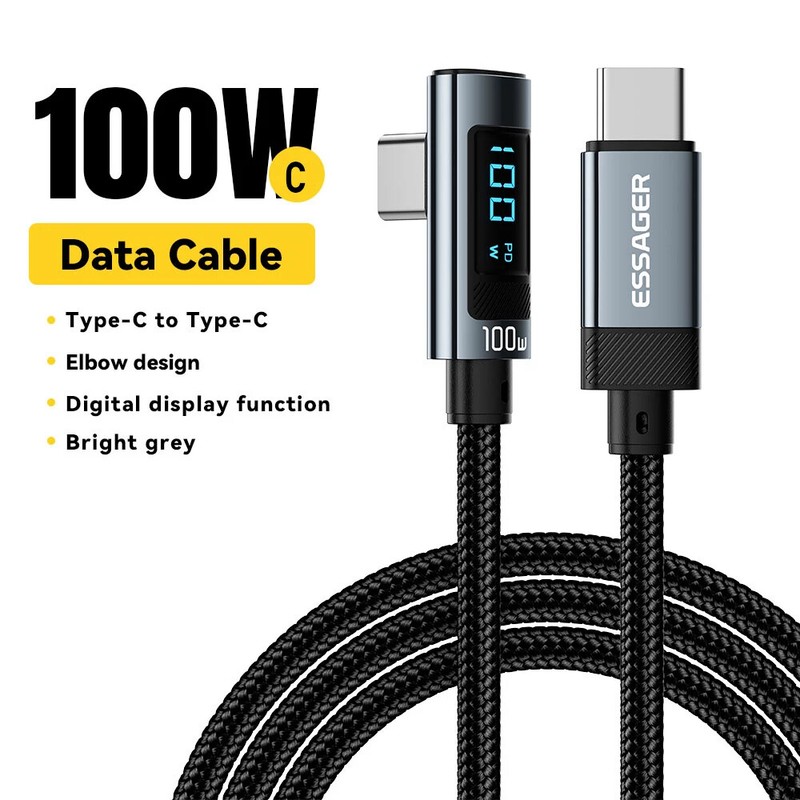 100W USB C Cable Type C To Type C Charger Cable PD Fast Charing Cord For Macbook