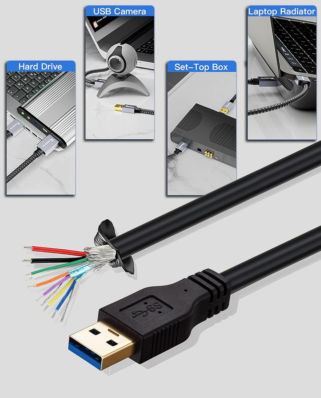 USB to USB Cable Male to Male 20 Ft, Long USB 3.0 Cable a to a for Data Transfer gallery