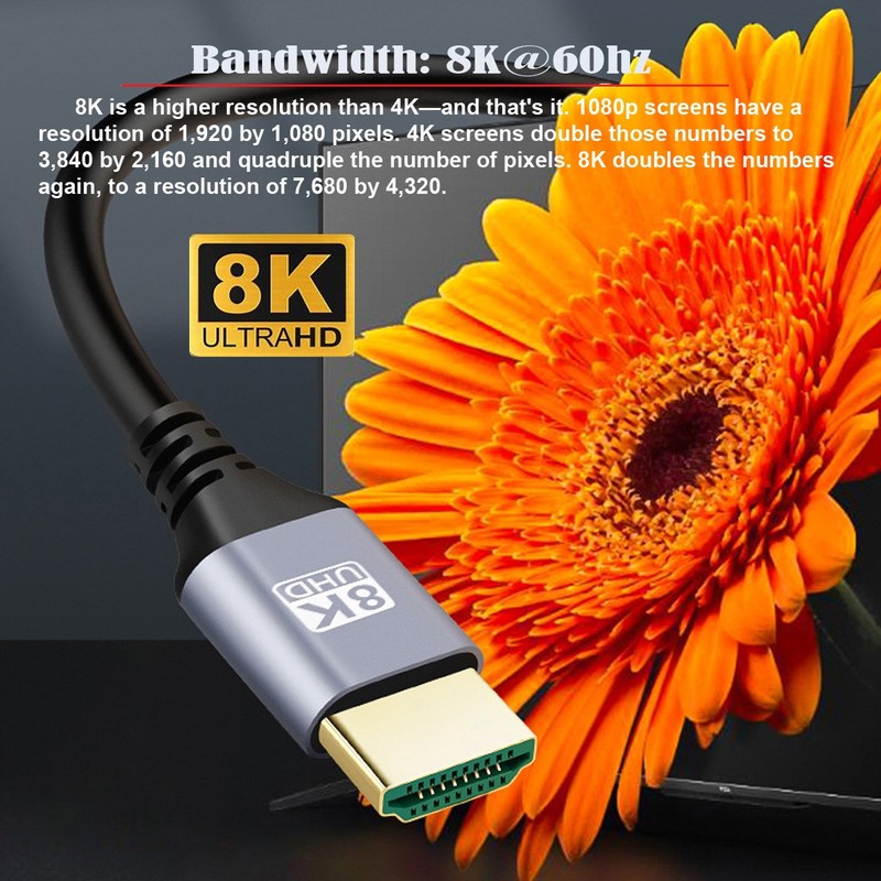 Chenyang HDMI 2.1 Ultra HDTV Cable 8K 4K Hyper Super Flexible Slim Cord Type-A gallery