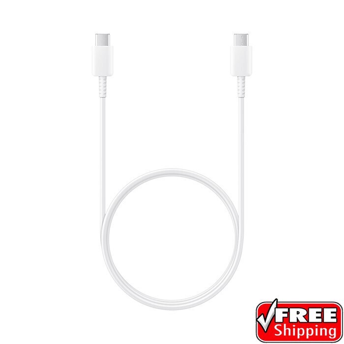 (2-Pack) Original Samsung USB-C to USB-C Data Sync Cable Galaxy A16 5G WHITE