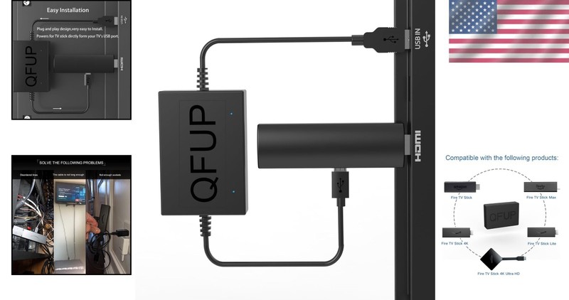 Effortless USB Power Adapter for Fire TV & Chromecast: Clutter-Free Streaming gallery