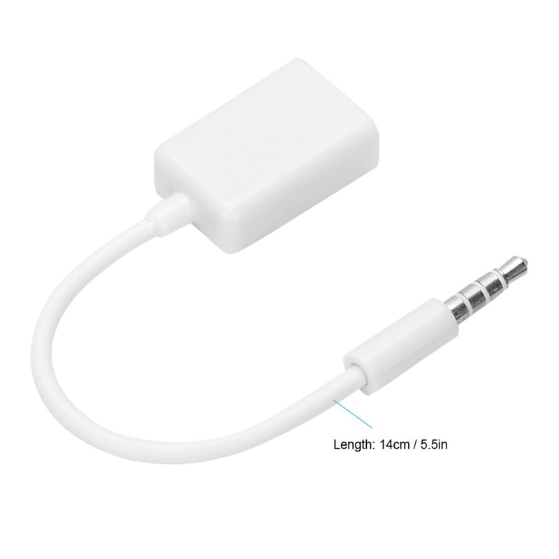 USB to AUX Adapter, USB 2.0 3.5mm Male Plug Jack to Female AUX Audio Cable, A... gallery