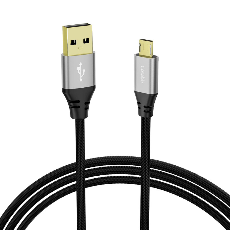 Micro USB Cable 1.5 FT, Android Charger Nylon Braided Cord, Kindle Charger Cable