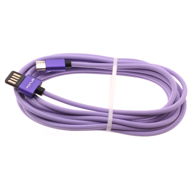 For iPhone 16/Pro/Max/Plus – Purple 10ft USB-C Cable Extra Long Fast Charger