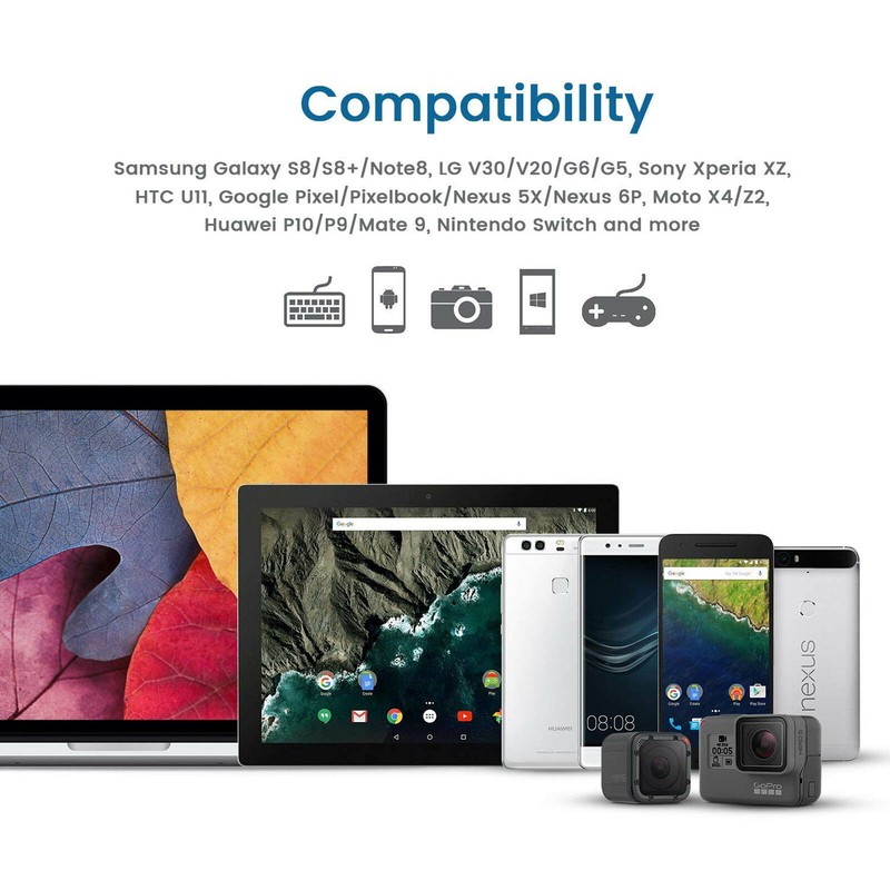 [Built to Last] 3FT USB Type C Cable, 3.1A Fast Charging & 5Gbps Data Syncing gallery
