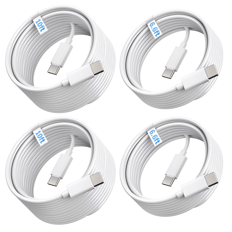 4-Pack [ 2X6Ft + 2X10Ft ] 60W USB C to C Fast Charging Cable, Type C to C Cha... gallery